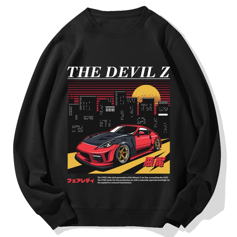 The Devil Z Japanese Racing Car Cotton Sweatshirt