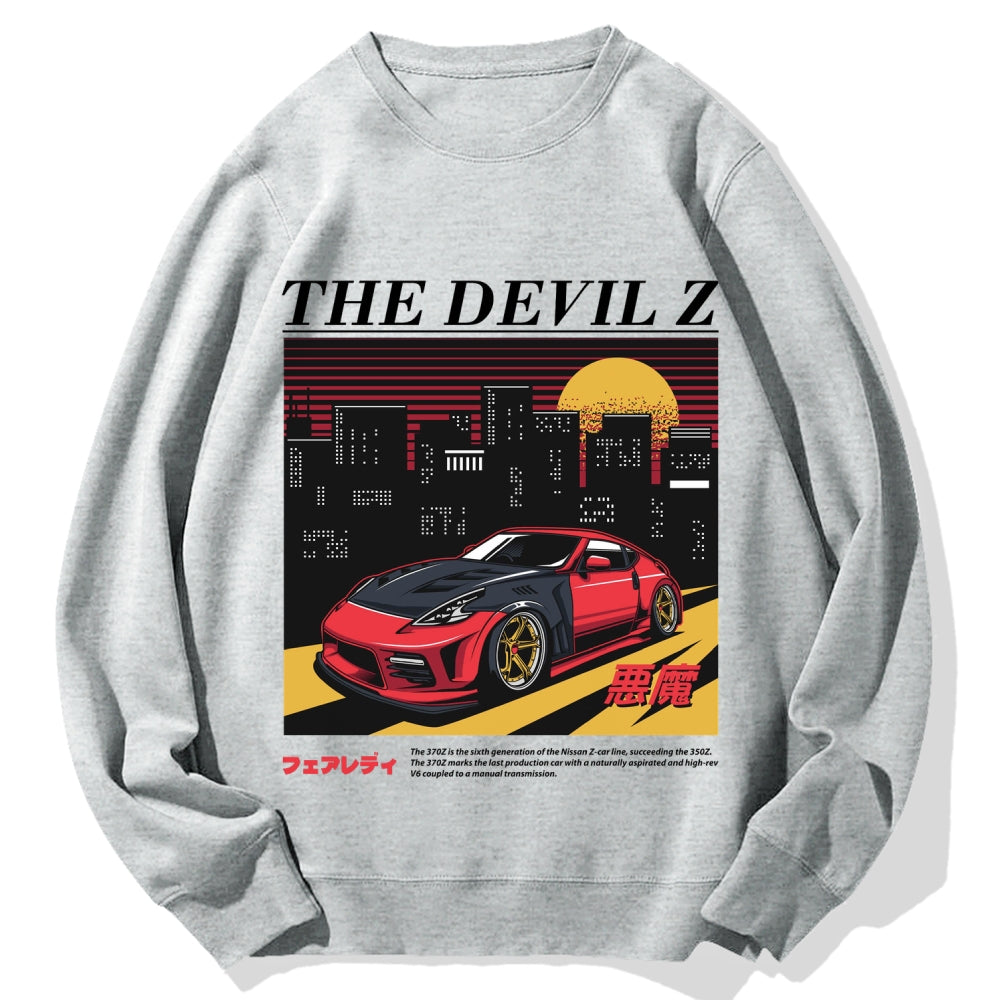 The Devil Z Japanese Racing Car Cotton Sweatshirt