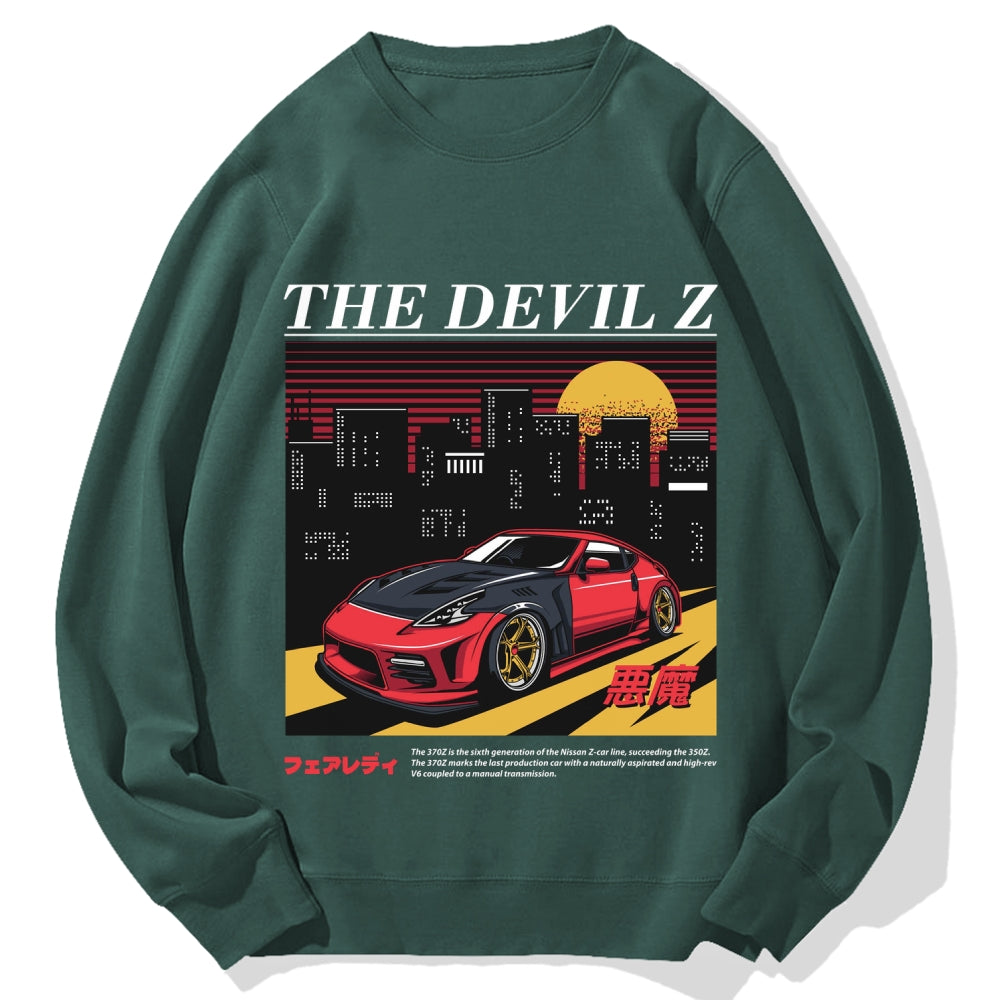 The Devil Z Japanese Racing Car Cotton Sweatshirt