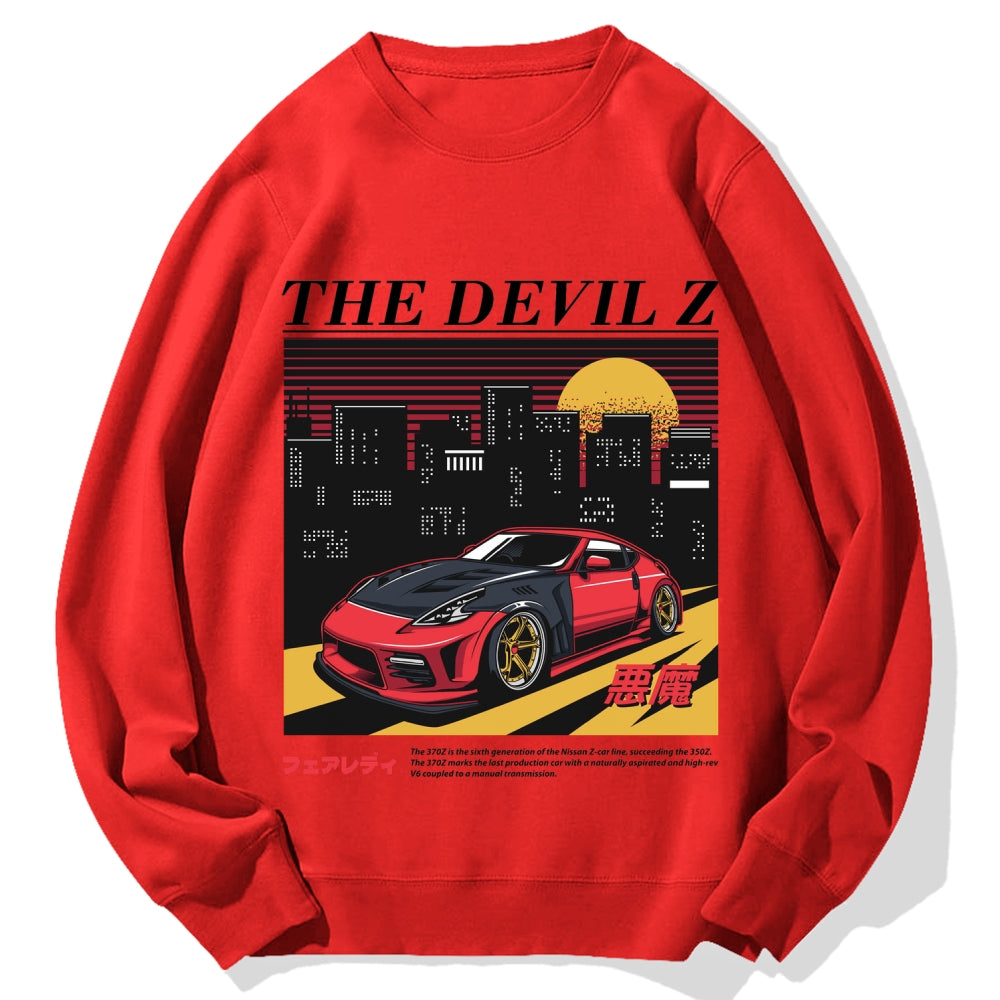 The Devil Z Japanese Racing Car Cotton Sweatshirt