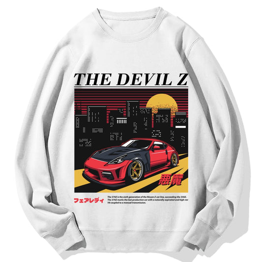 The Devil Z Japanese Racing Car Cotton Sweatshirt