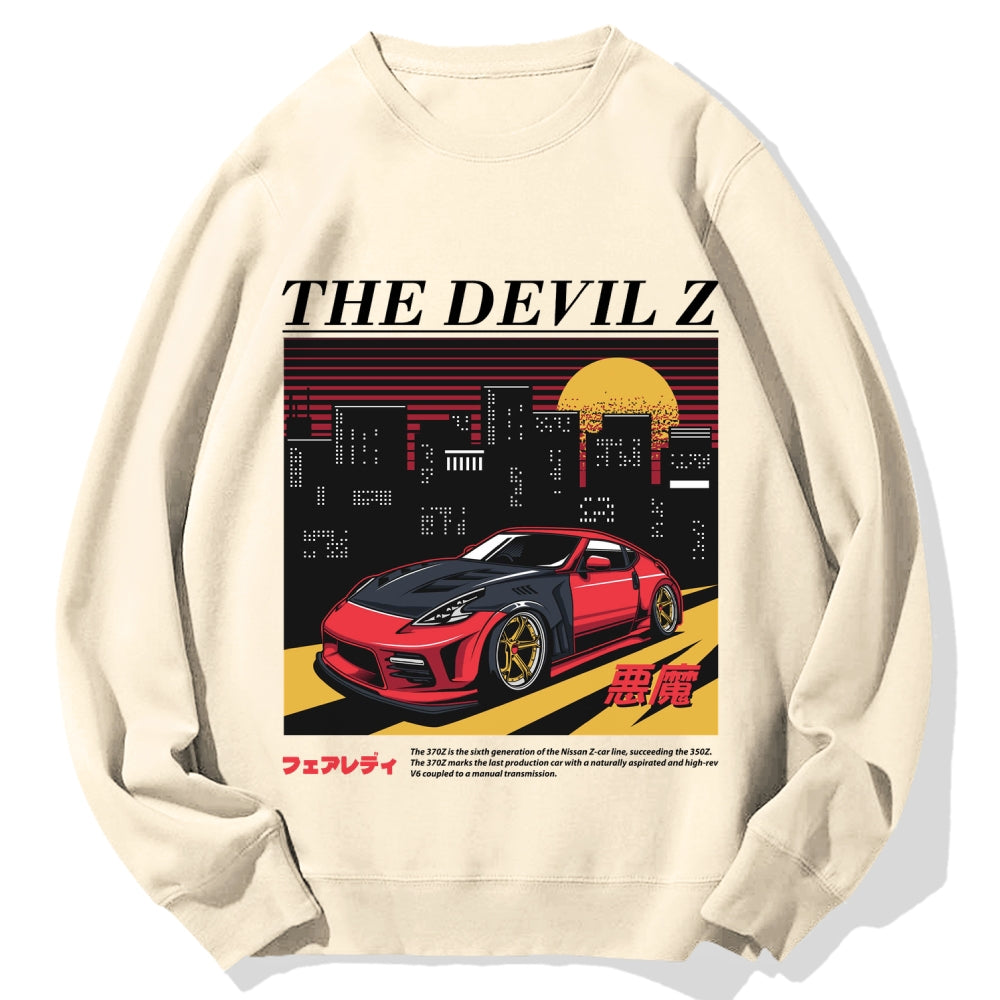 The Devil Z Japanese Racing Car Cotton Sweatshirt
