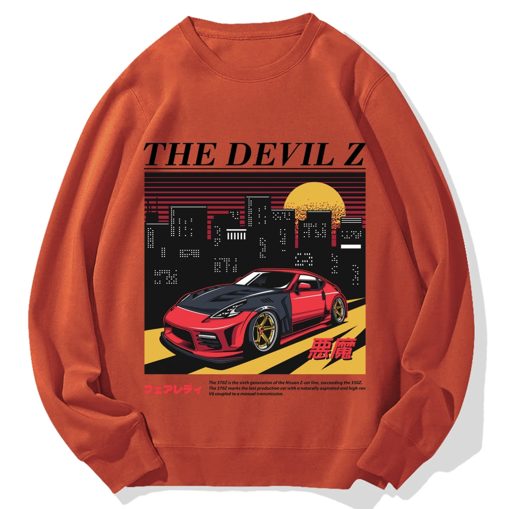 The Devil Z Japanese Racing Car Cotton Sweatshirt