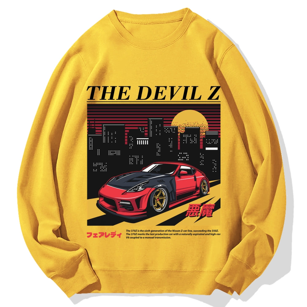 The Devil Z Japanese Racing Car Cotton Sweatshirt