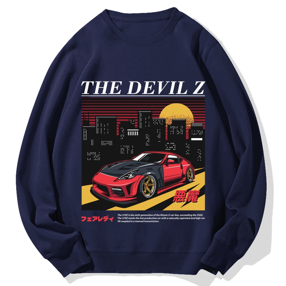 The Devil Z Japanese Racing Car Cotton Sweatshirt