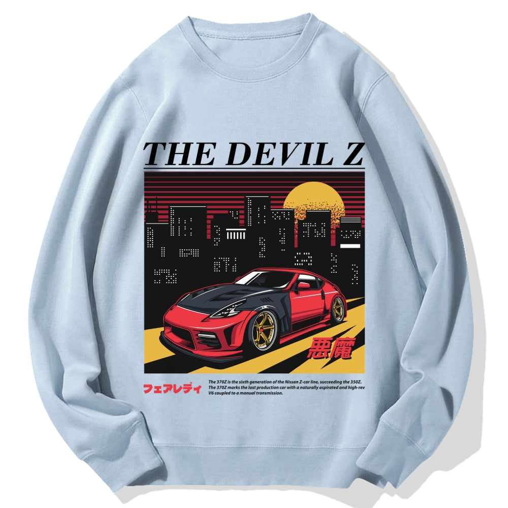 The Devil Z Japanese Racing Car Cotton Sweatshirt