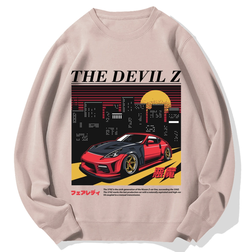 The Devil Z Japanese Racing Car Cotton Sweatshirt