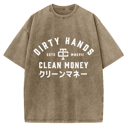 Compatible with Dirty Hands Clean Money Vintage Washed T-shirt