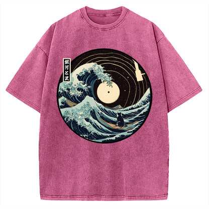 The Solitary Wanderer Cat Vintage Washed T-shirt