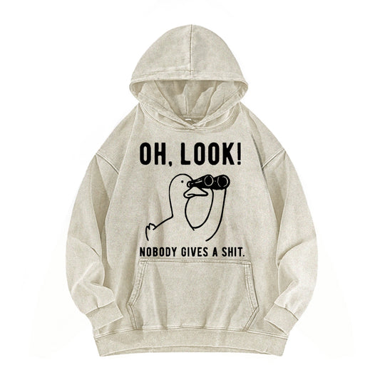 No One Cares About The Duck Vintage Washed Hoodie