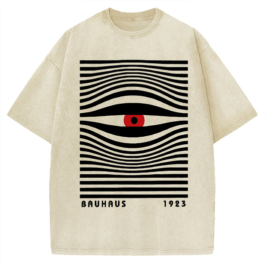 Geometric Eyes Vintage Washed T-shirt