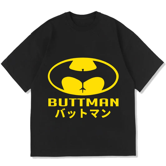 Buttman Funny Japanese Cotton casual T-shirt