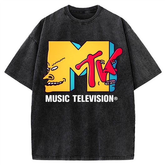 Music Television Vintage Washed T-shirt