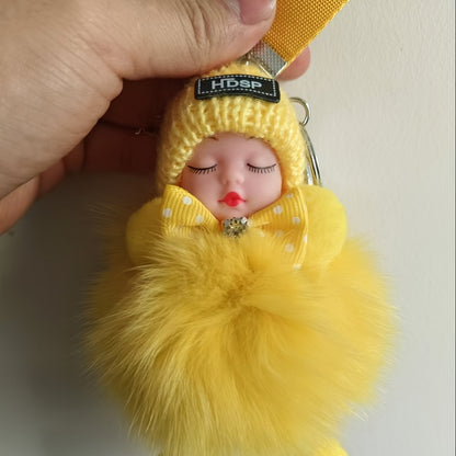 Adorable peluche, peut décorer votre voiture, coiffeuse, sac d'école, sac à main, cartable. C'est un magnifique porte-clés, offert à des amis comme cadeau pour la Saint-Valentin, Noël, Pâques